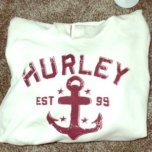 Hurley white hoodie